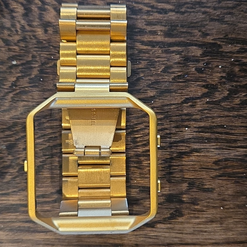 Fitbits  Blaze Silver and Gold Smartwatch - Picture 7 of 8